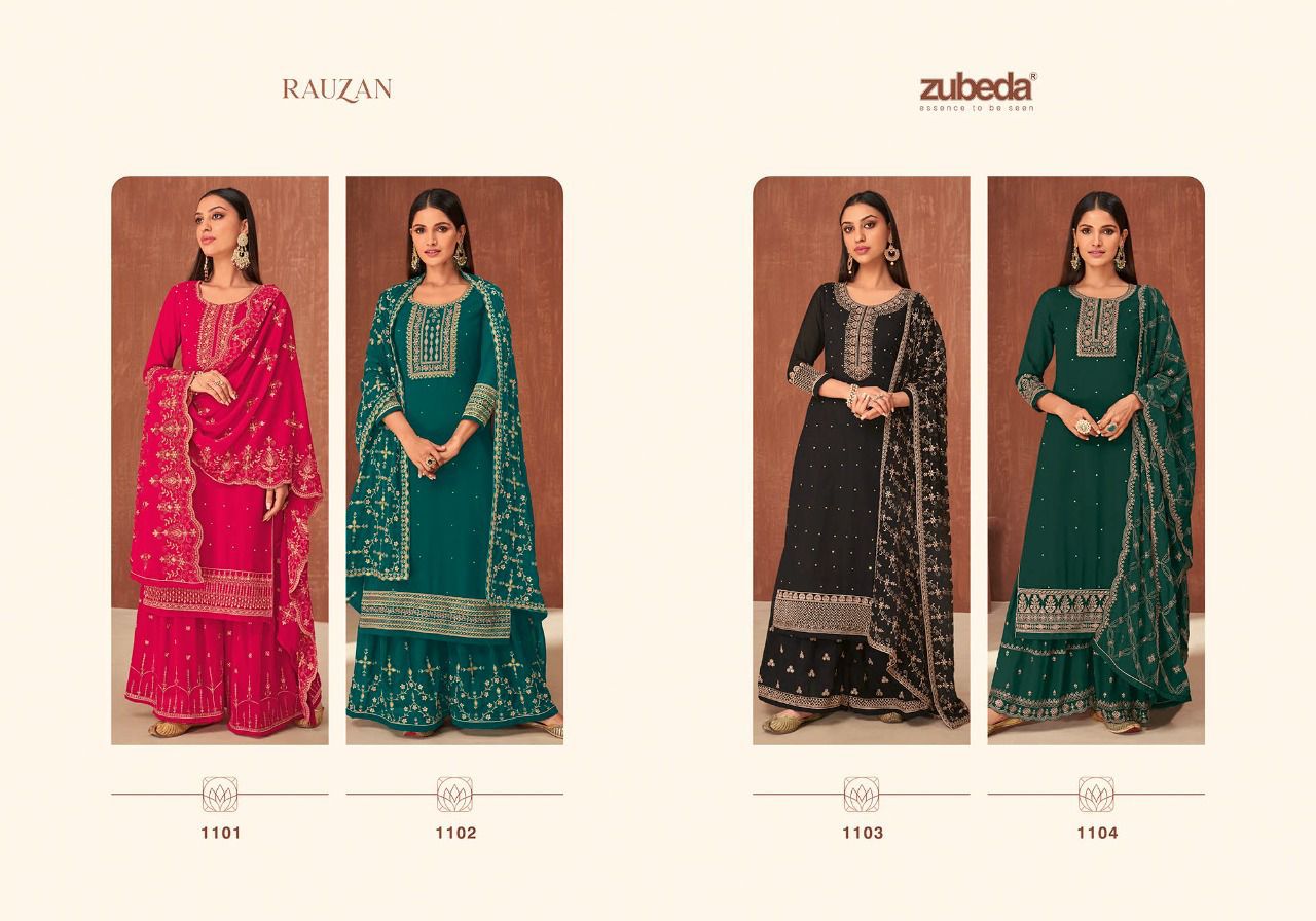 Rauzan By Zubeda Georgette Designer Wedding Salwar Suits Orders In India